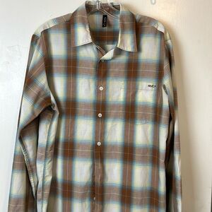 RVCA Plaid men’s shirt Medium
